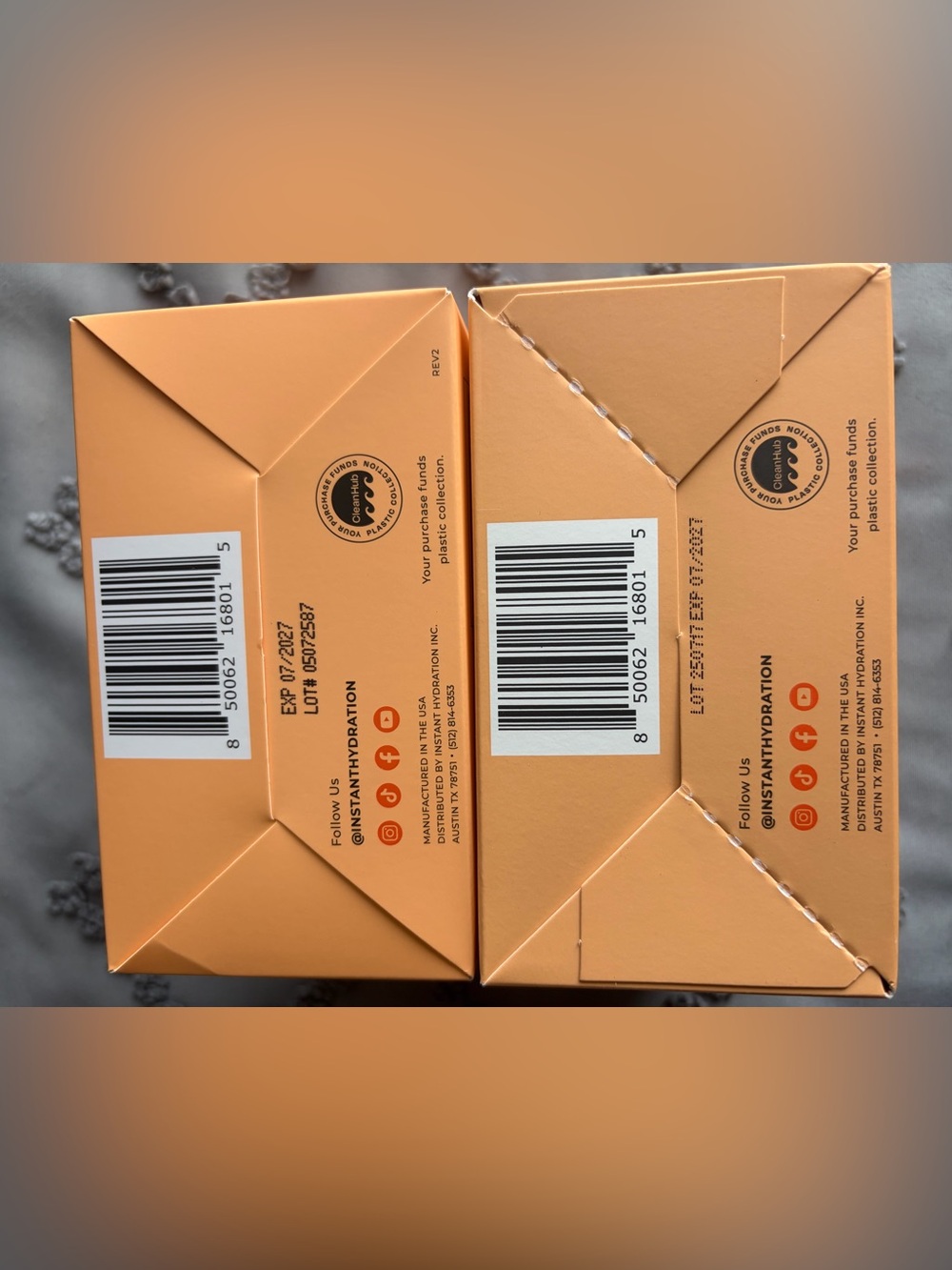 Hydration Orange Electrolyte Drink Mix - 2 - 30 Packs for the price of one - Picture 2 of 3